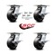 Service Caster 5 Inch Polyolefin Caster Set with Ball Bearing and Brakes/Swivel Locks SCC SCC-35S520-POB-SLB-BSL-4 - alternate 2